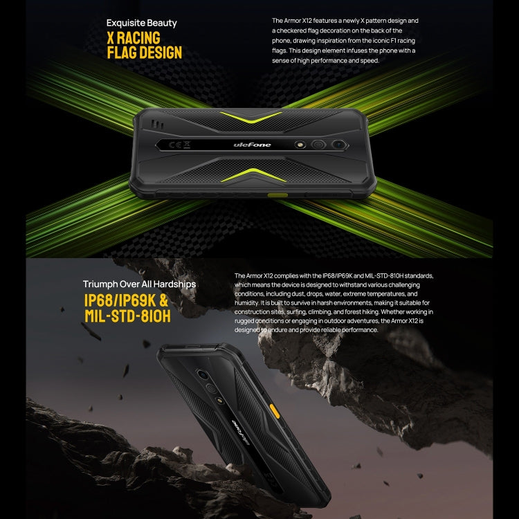 Ulefone Armor X12, Rugged Phone, Face Unlock, 5.45 inch Android 13 Go MediaTek Helio A22 Quad Core, Network: 4G, NFC Ulefone Armor X12, Rugged Phone, Face Unlock, 5.45 inch Android 13 Go MediaTek Helio A22 Quad Core, Network: 4G, NFC